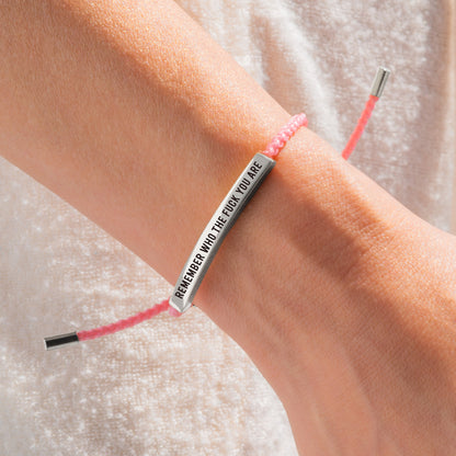 Bracelet audacieux « Souviens-toi de qui tu es »