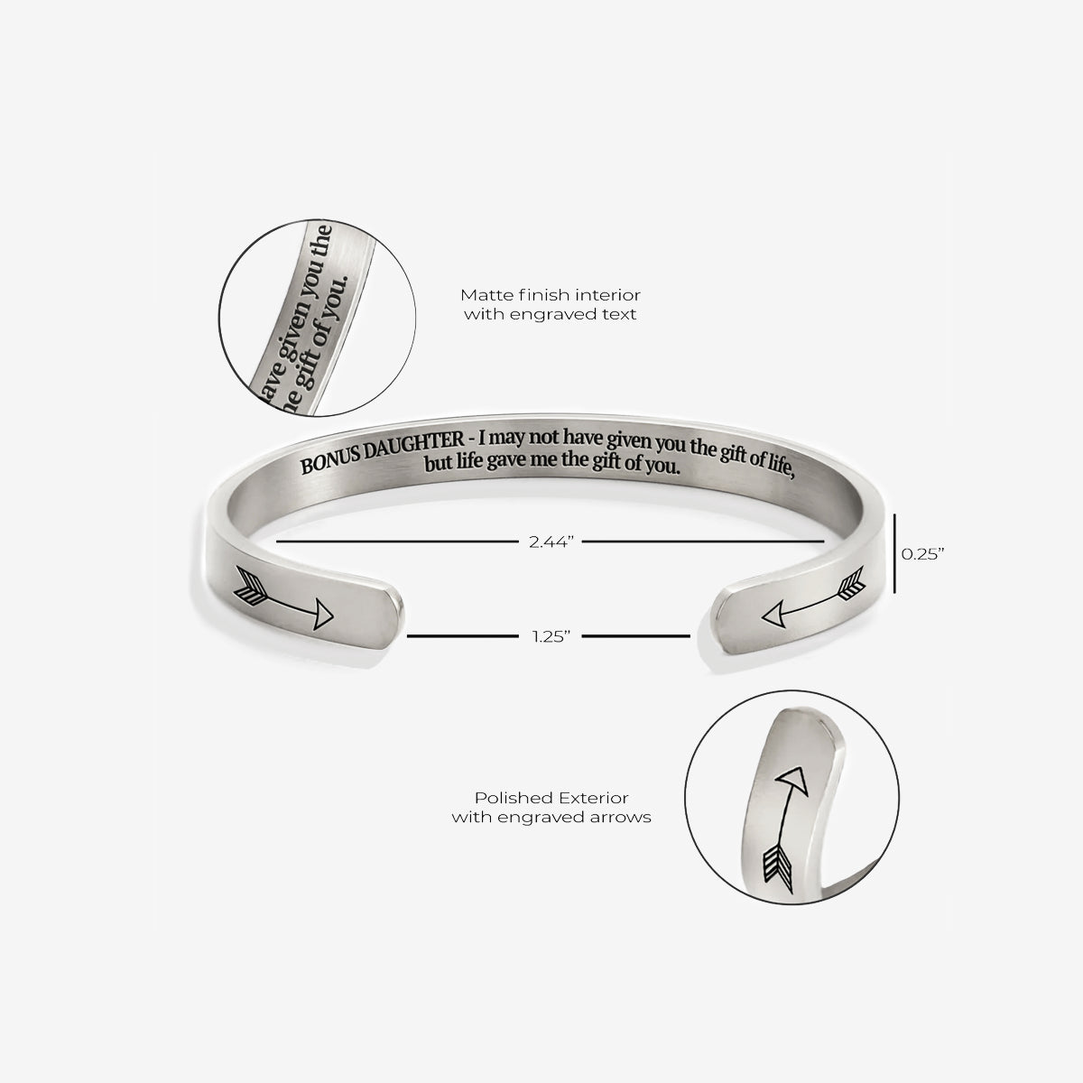 Bonus-Tochter-Manschettenarmband