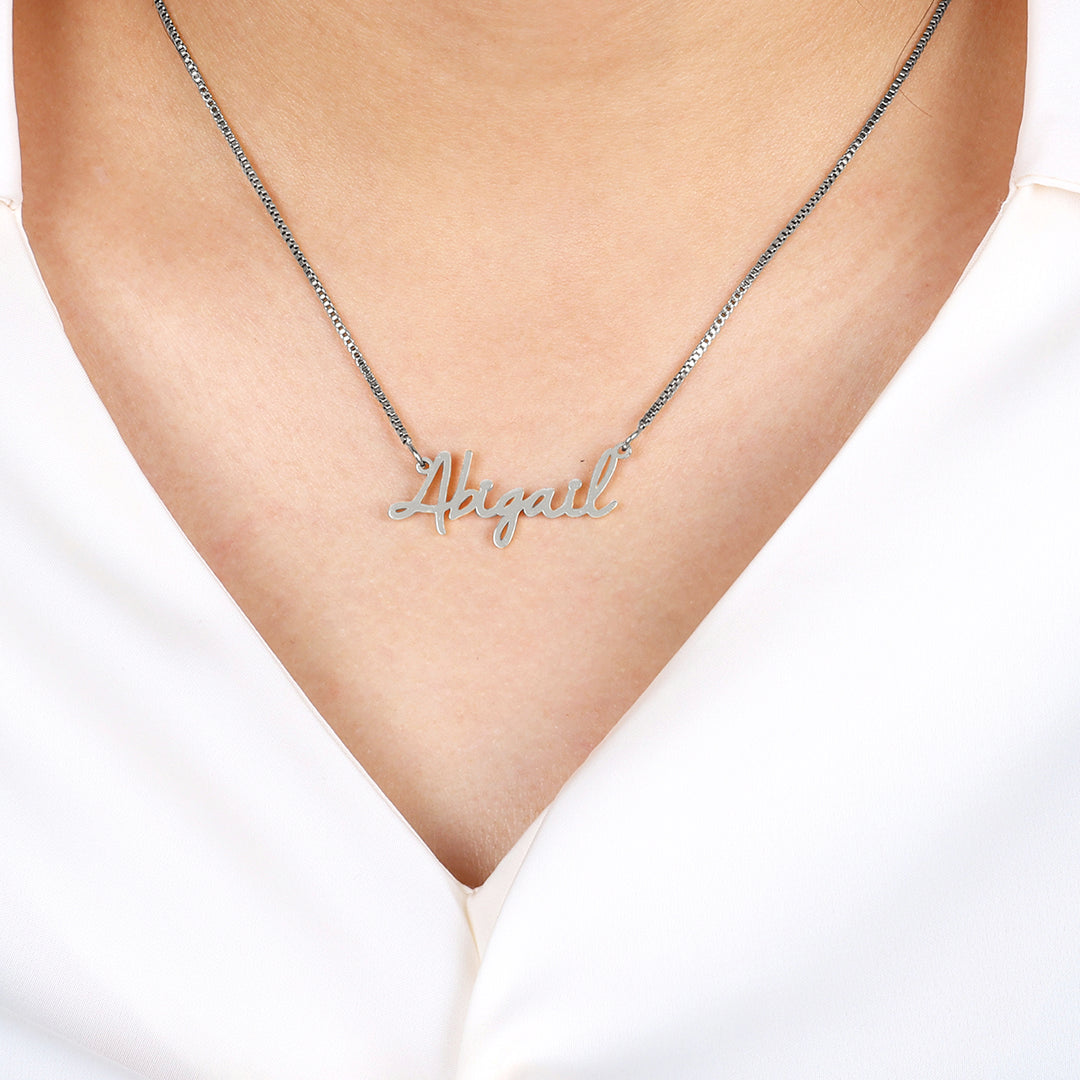 Fairy Name Necklace with Box Chain