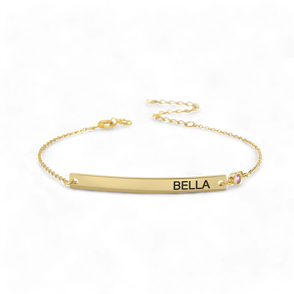 Bracelet délicat avec pierre de naissance