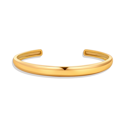 Bracelet manchette en forme de dôme épais