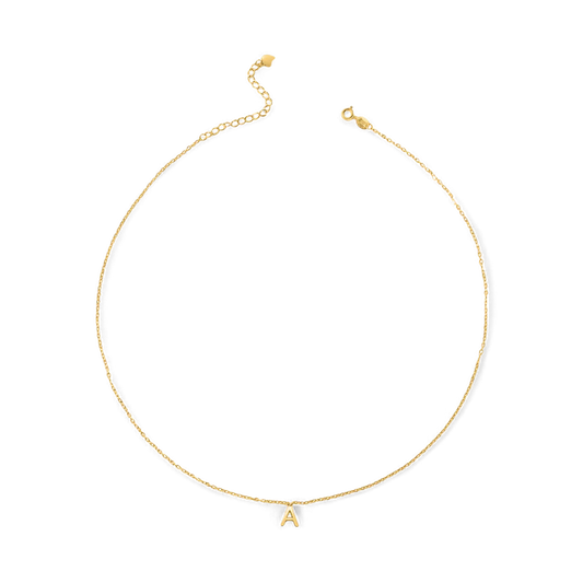 Collier avec pendentif en grosse lettre