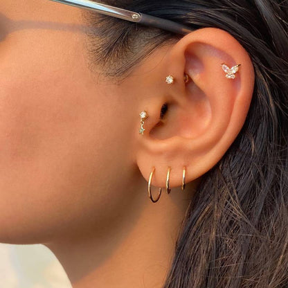 Créoles classiques pour cartilage | 16 g