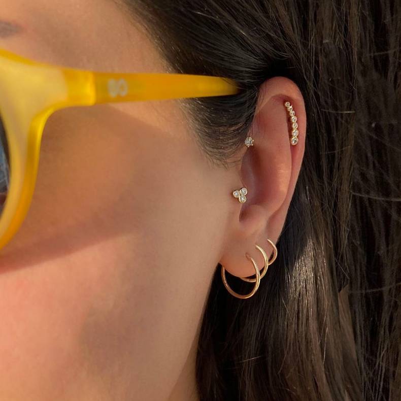 Créoles classiques pour cartilage | 16 g