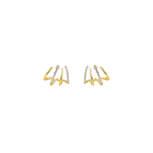 Claw Stud Wrap Earrings