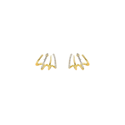 Claw Stud Wrap Earrings