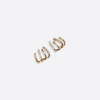 Claw Stud Wrap Earrings