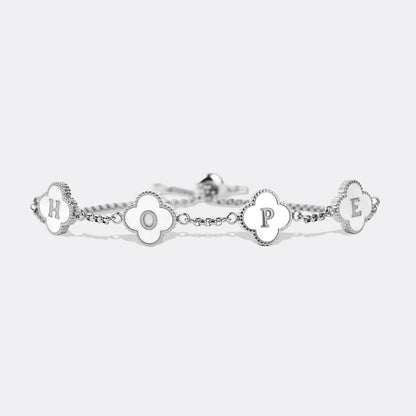 Clover Custom Name Bracelet
