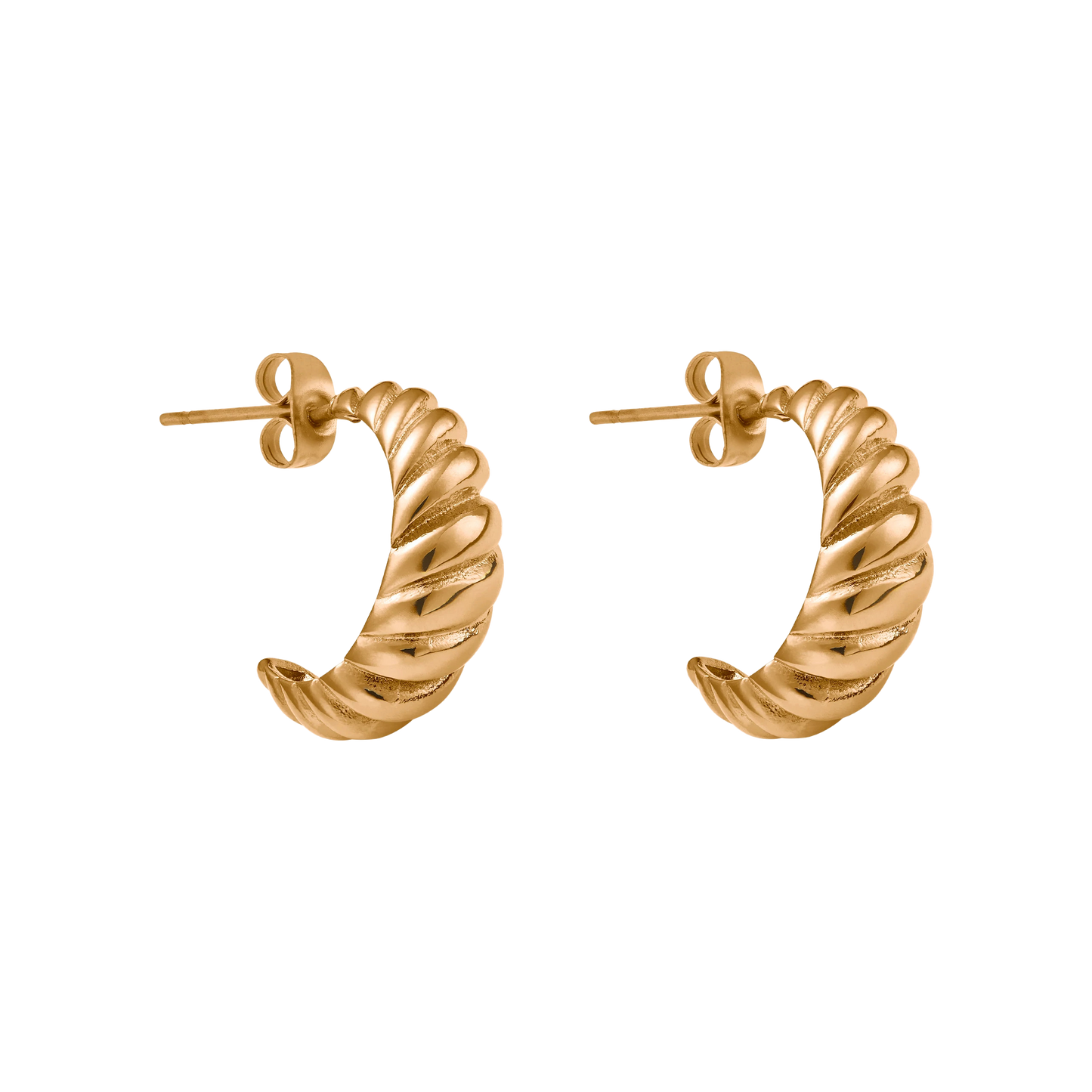 Créoles en forme de dôme en croissant