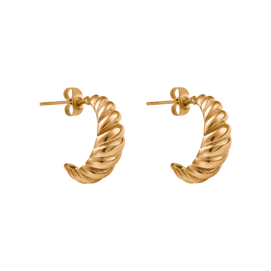 Créoles en forme de dôme en croissant