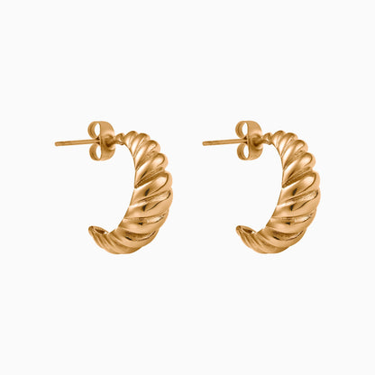 Créoles en forme de dôme en croissant