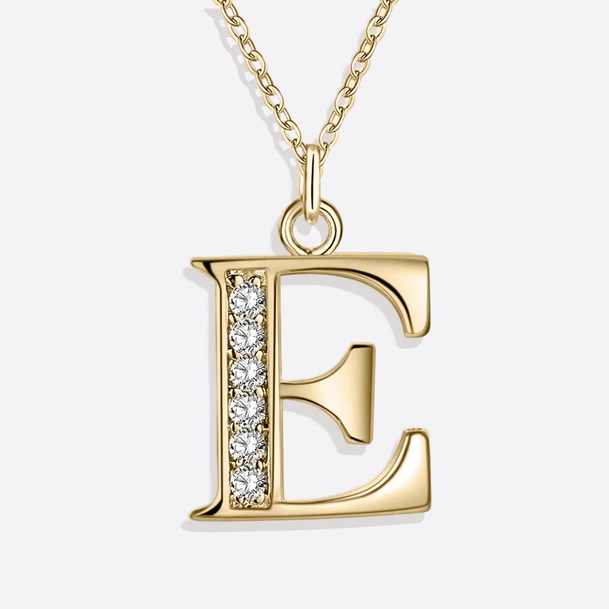 Collier satellite avec lettres en cristal