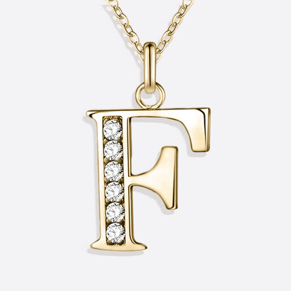 Collier satellite avec lettres en cristal