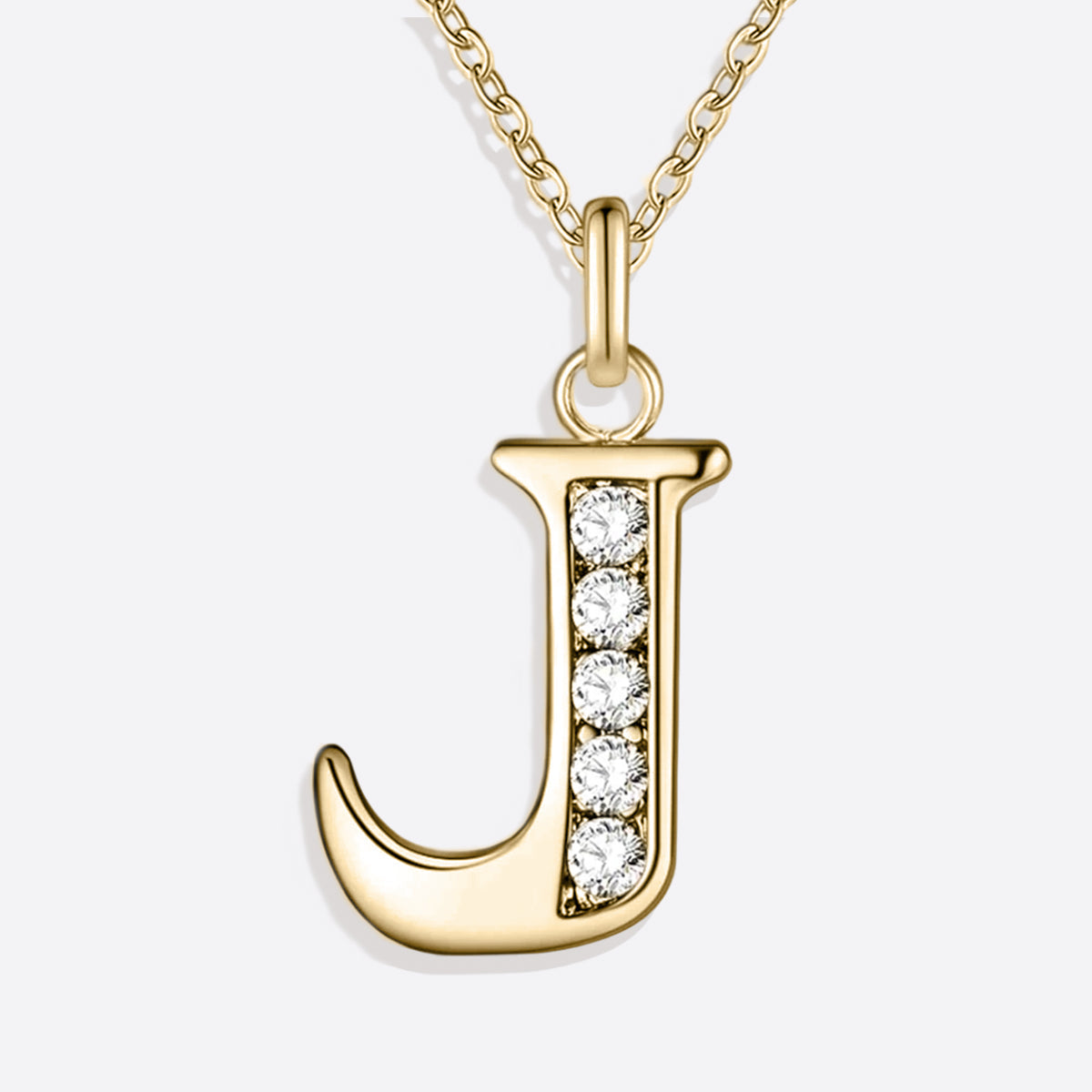 Collier satellite avec lettres en cristal