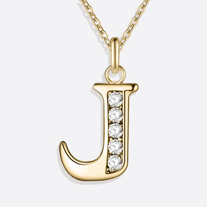 Collier satellite avec lettres en cristal