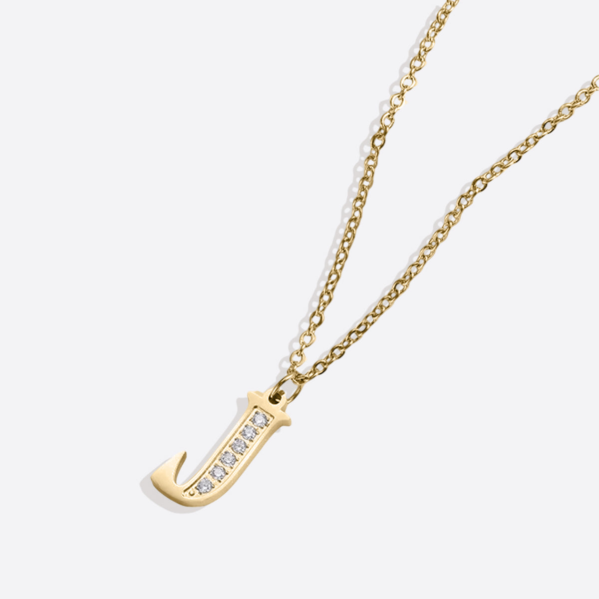 Collier satellite avec lettres en cristal