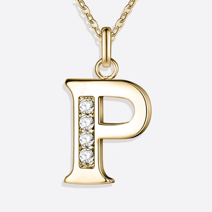 Collier satellite avec lettres en cristal