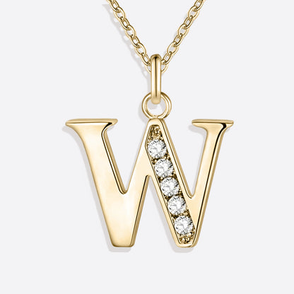 Collier satellite avec lettres en cristal