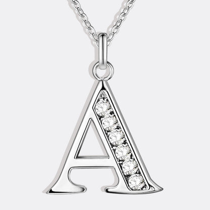Collier satellite avec lettres en cristal