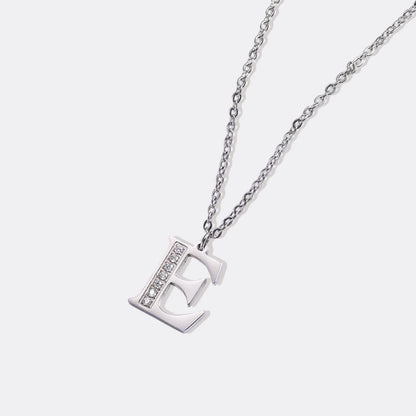 Collier satellite avec lettres en cristal