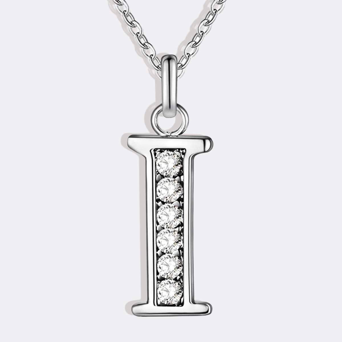 Collier satellite avec lettres en cristal