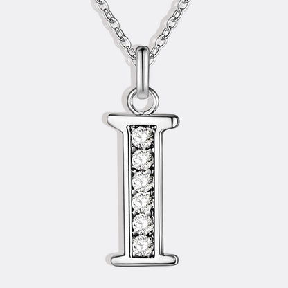 Collier satellite avec lettres en cristal