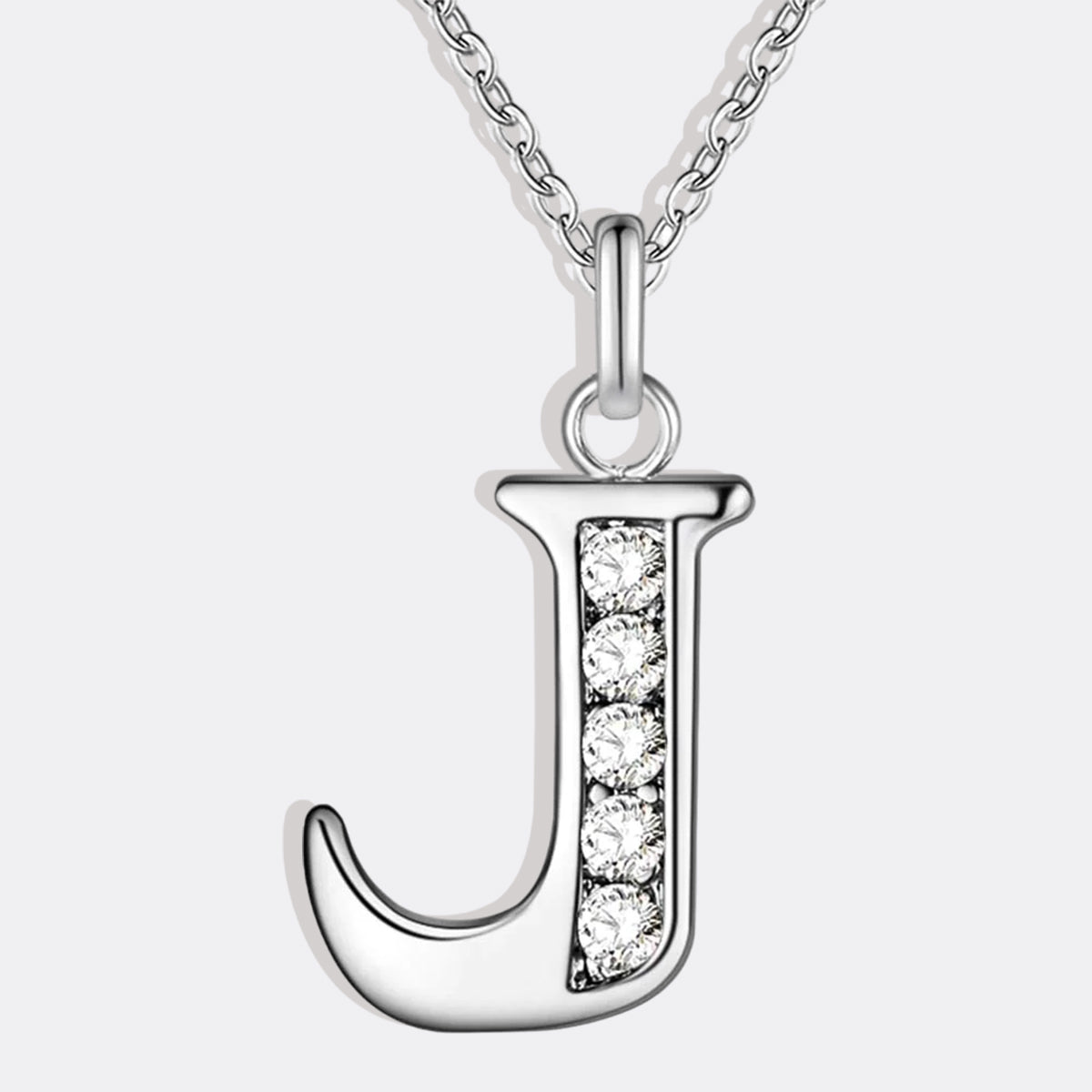 Collier satellite avec lettres en cristal