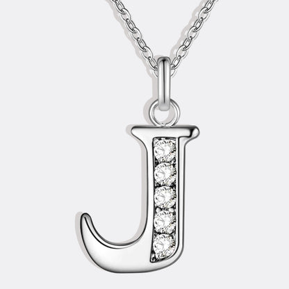 Collier satellite avec lettres en cristal