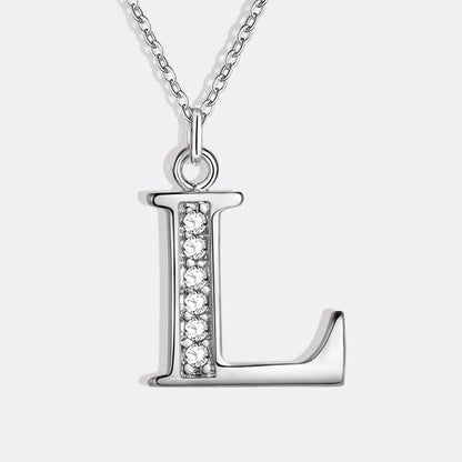 Collier satellite avec lettres en cristal