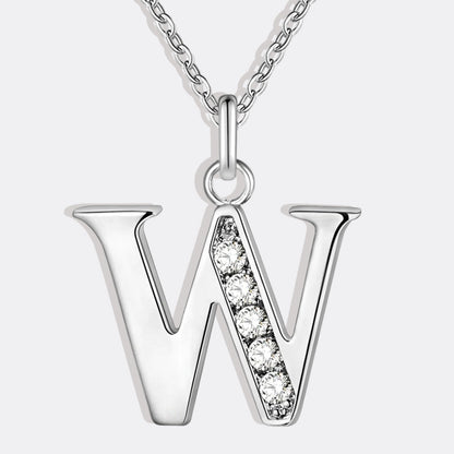 Collier satellite avec lettres en cristal