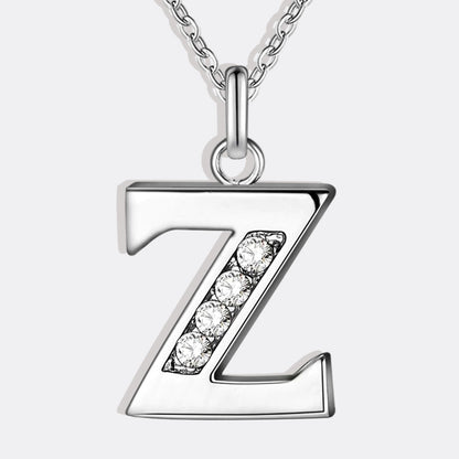 Collier satellite avec lettres en cristal