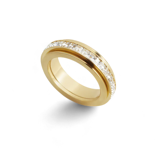 Bague rotative en cristal