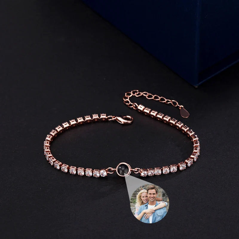 Personalisiertes Tennis-Fotoarmband
