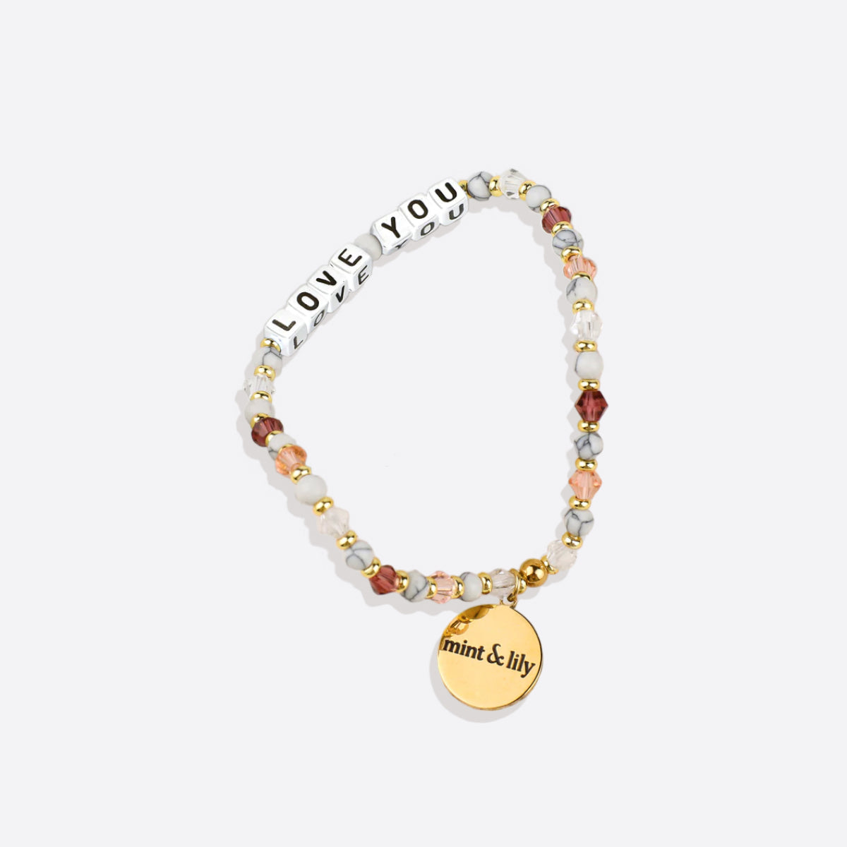 Bracelet d'amitié personnalisé en perles d'améthyste