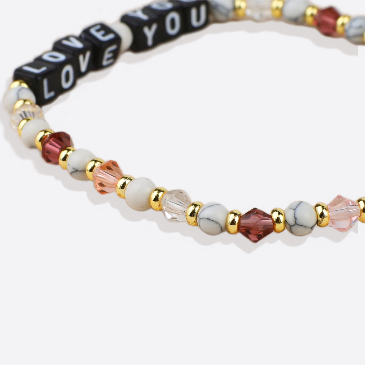 Bracelet d'amitié personnalisé en perles d'améthyste