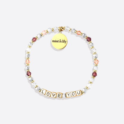 Bracelet d'amitié personnalisé en perles d'améthyste