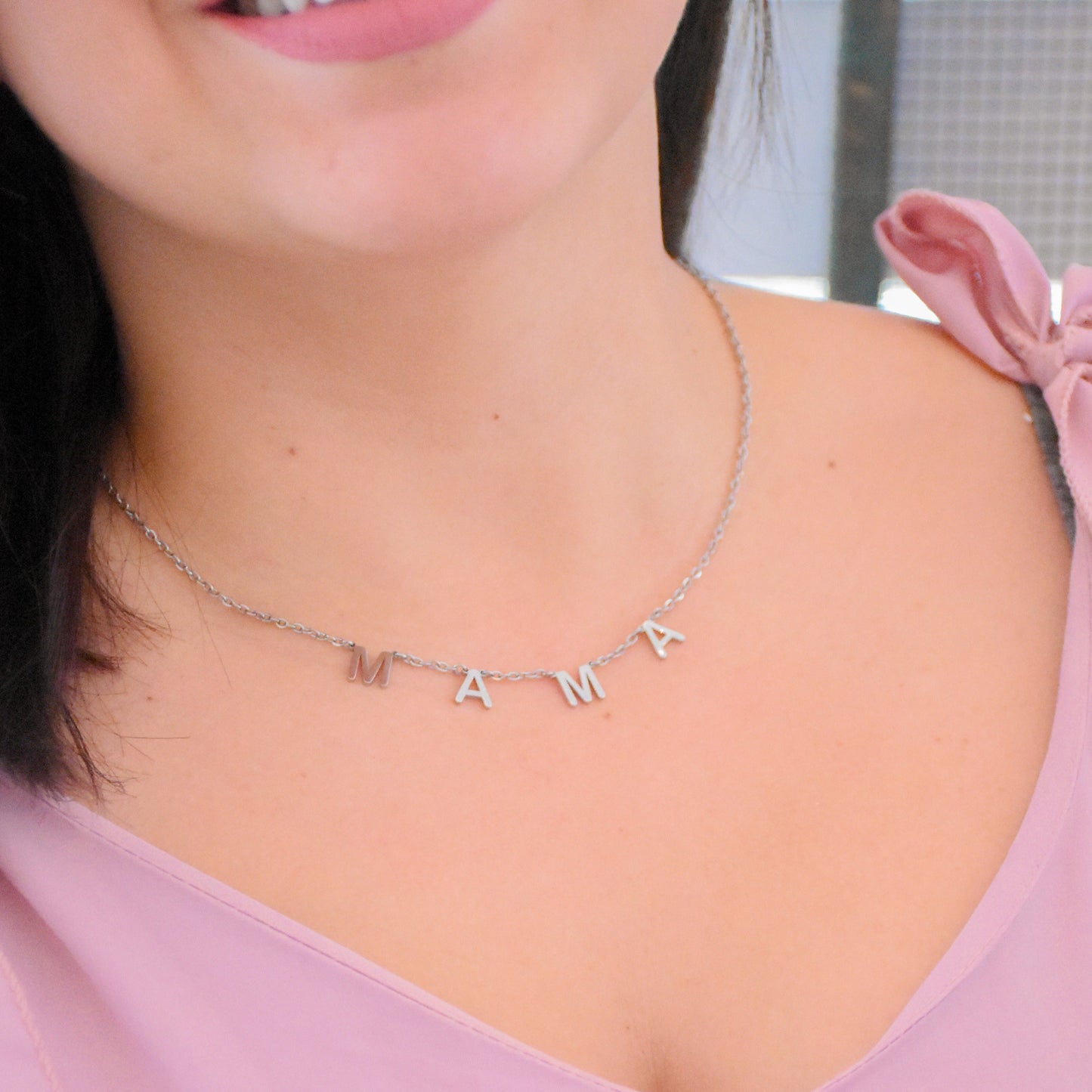 Collier avec nom et lettre personnalisés