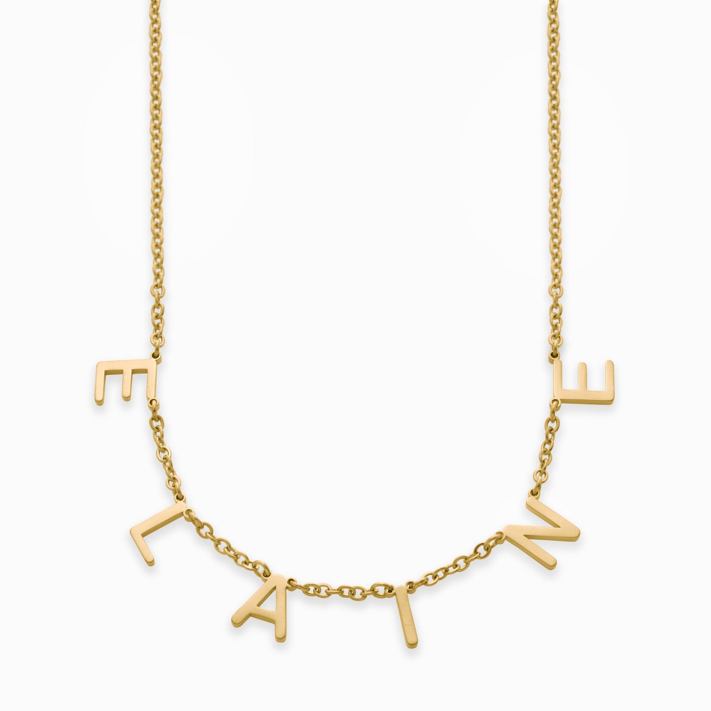 Collier avec nom et lettre personnalisés