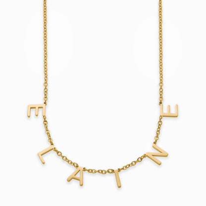 Collier avec nom et lettre personnalisés