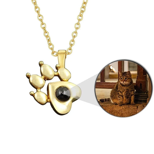 Special Paw Projection Necklace