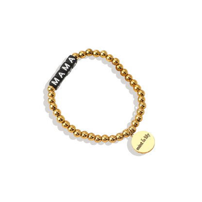 Bracelet d'amitié personnalisé en perles d'or imperméables