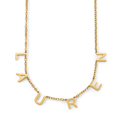 Collier avec nom et lettre personnalisés