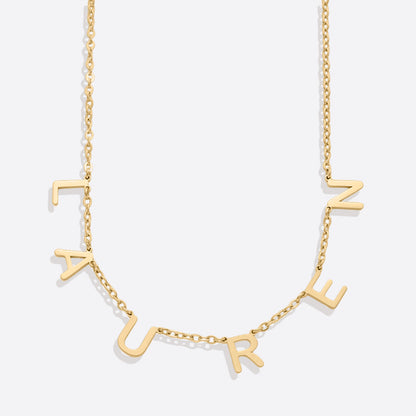 Collier avec nom et lettre personnalisés