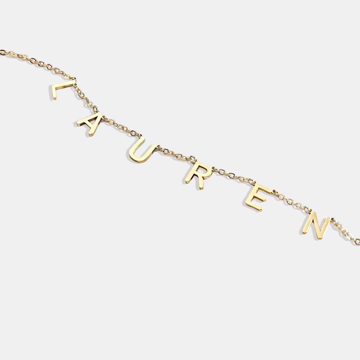 Collier avec nom et lettre personnalisés