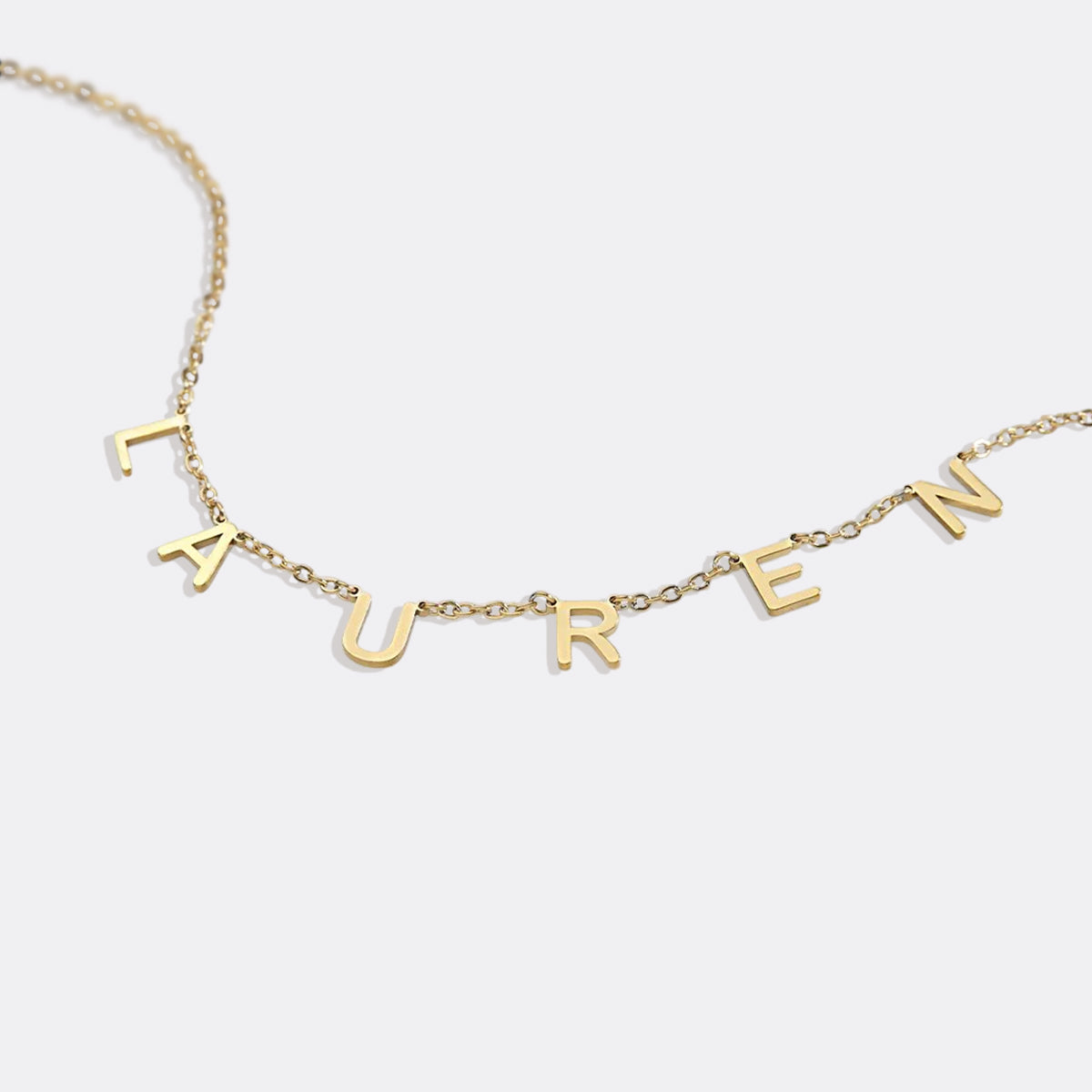 Collier avec nom et lettre personnalisés