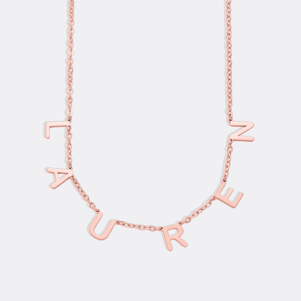 Collier avec nom et lettre personnalisés