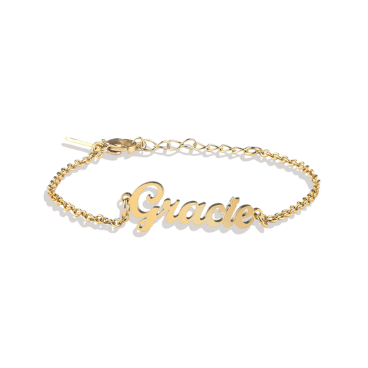 Bracelet de cheville avec nom personnalisé