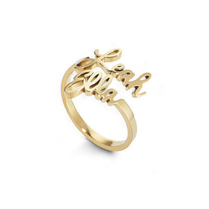 Double Name Ring