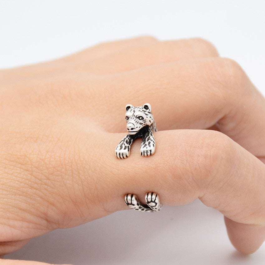 Bague enroulée ours polaire 