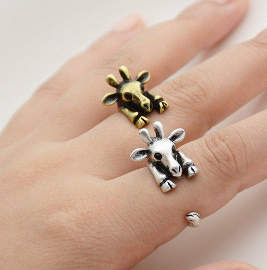 Bague enroulée girafe